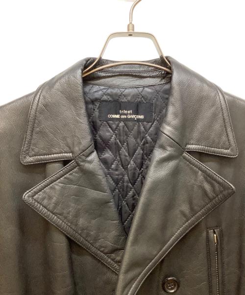 tricot COMME des GARCONS（トリココムデギャルソン）tricot COMME des GARCONS (トリココムデギャルソン) レザーコート ブラック サイズ:FREEの古着・服飾アイテム