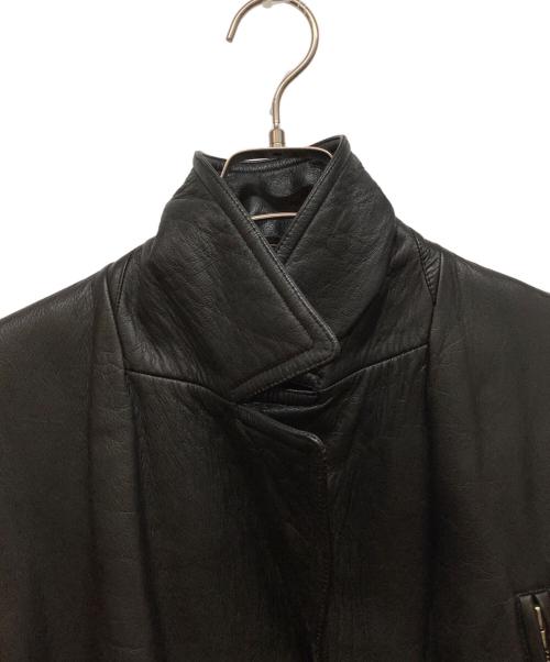 tricot COMME des GARCONS（トリココムデギャルソン）tricot COMME des GARCONS (トリココムデギャルソン) レザーコート ブラック サイズ:FREEの古着・服飾アイテム