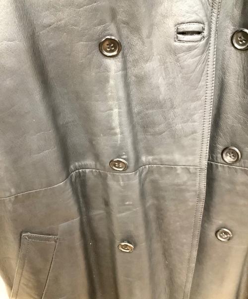 tricot COMME des GARCONS（トリココムデギャルソン）tricot COMME des GARCONS (トリココムデギャルソン) レザーコート ブラック サイズ:FREEの古着・服飾アイテム