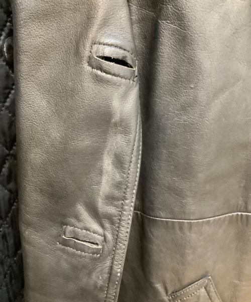 tricot COMME des GARCONS（トリココムデギャルソン）tricot COMME des GARCONS (トリココムデギャルソン) レザーコート ブラック サイズ:FREEの古着・服飾アイテム