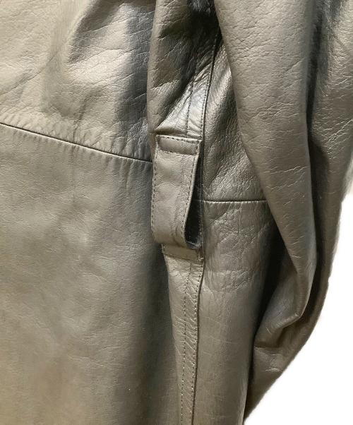 tricot COMME des GARCONS（トリココムデギャルソン）tricot COMME des GARCONS (トリココムデギャルソン) レザーコート ブラック サイズ:FREEの古着・服飾アイテム