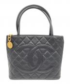 CHANELシャネル）の古着「マトラッセ　トートバッグ」｜ブラック