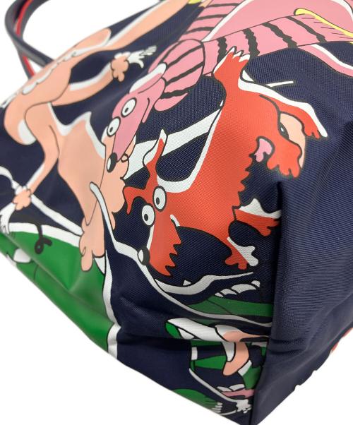 LONGCHAMP×Cloe Floirat（ロンシャン×クロエ フロアラ）LONGCHAMP×Cloe Floirat (ロンシャン×クロエ フロアラ) ハンドバッグ ネイビーの古着・服飾アイテム