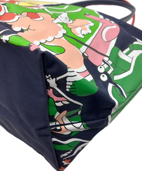 LONGCHAMP×Cloe Floirat（ロンシャン×クロエ フロアラ）LONGCHAMP×Cloe Floirat (ロンシャン×クロエ フロアラ) ハンドバッグ ネイビーの古着・服飾アイテム