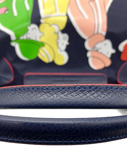 LONGCHAMP×Cloe Floirat（ロンシャン×クロエ フロアラ）LONGCHAMP×Cloe Floirat (ロンシャン×クロエ フロアラ) ハンドバッグ ネイビーの古着・服飾アイテム