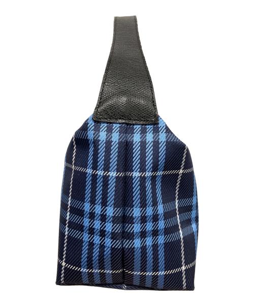 BURBERRY LONDON（バーバリーロンドン）BURBERRY LONDON (バーバリーロンドン) ハンドバッグ ブルーの古着・服飾アイテム