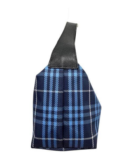 BURBERRY LONDON（バーバリーロンドン）BURBERRY LONDON (バーバリーロンドン) ハンドバッグ ブルーの古着・服飾アイテム