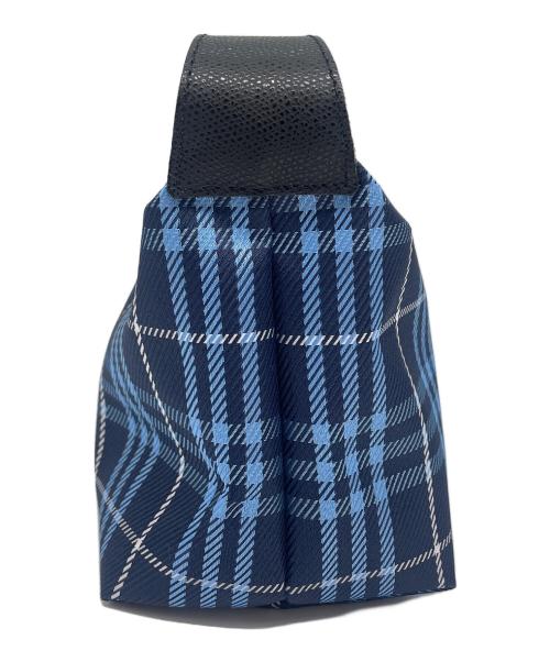 BURBERRY LONDON（バーバリーロンドン）BURBERRY LONDON (バーバリーロンドン) ハンドバッグ ブルーの古着・服飾アイテム