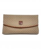 CELINEセリーヌ）の古着「マカダム クラッチバッグ」｜ブラウン