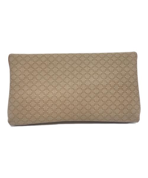 CELINE（セリーヌ）CELINE (セリーヌ) マカダム クラッチバッグ ブラウンの古着・服飾アイテム