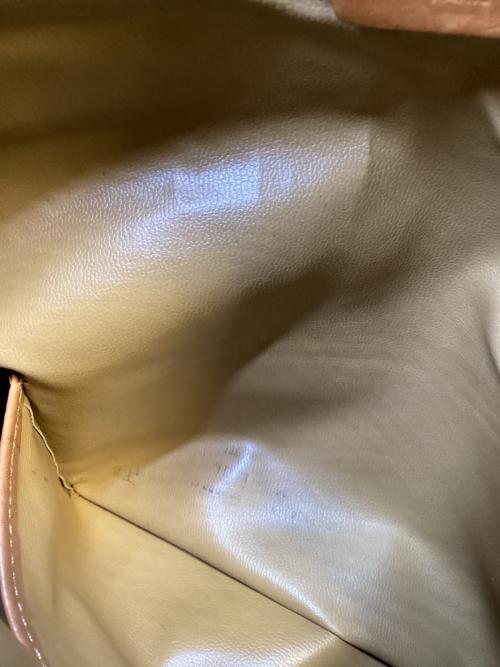 CELINE（セリーヌ）CELINE (セリーヌ) マカダム クラッチバッグ ブラウンの古着・服飾アイテム