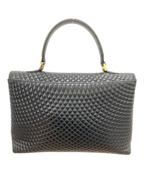 BALLY（バリー）BALLY (バリー) タンロック キルティング ハンドバッグ ブラックの古着・服飾アイテム