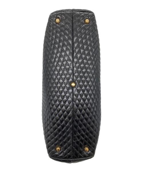 BALLY（バリー）BALLY (バリー) タンロック キルティング ハンドバッグ ブラックの古着・服飾アイテム