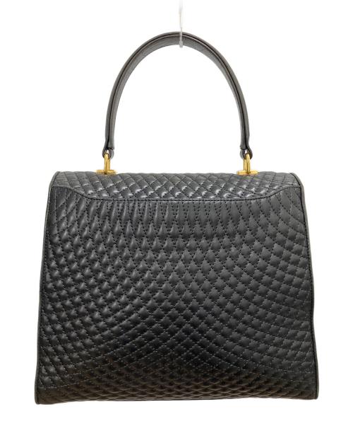 BALLY（バリー）BALLY (バリー) キルティング タンロック ハンドバッグ ブラックの古着・服飾アイテム