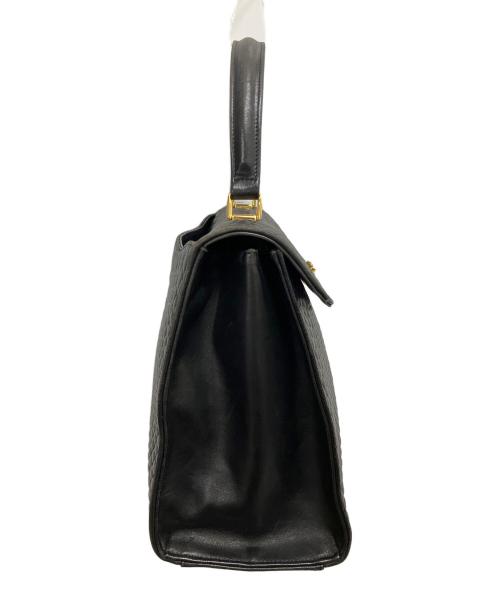 BALLY（バリー）BALLY (バリー) キルティング タンロック ハンドバッグ ブラックの古着・服飾アイテム