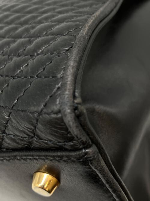 BALLY（バリー）BALLY (バリー) キルティング タンロック ハンドバッグ ブラックの古着・服飾アイテム