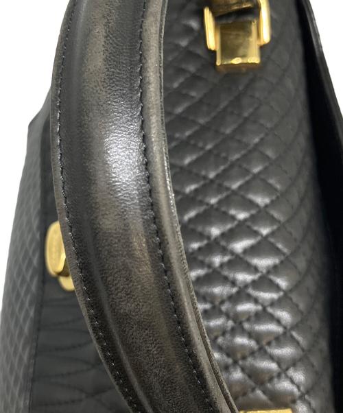 BALLY（バリー）BALLY (バリー) キルティング タンロック ハンドバッグ ブラックの古着・服飾アイテム