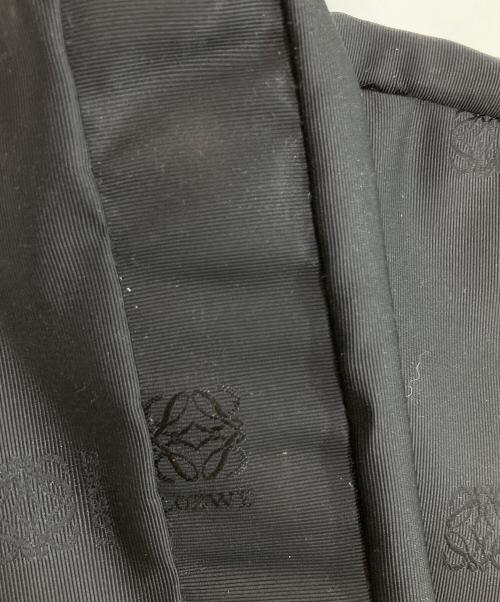 LOEWE（ロエベ）LOEWE (ロエベ) アナグラム メタルハンドル トートバッグ ブラック×グリーン×ゴールドの古着・服飾アイテム