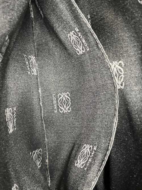 LOEWE（ロエベ）LOEWE (ロエベ) アナグラム メタルハンドル トートバッグ ブラック×グリーン×ゴールドの古着・服飾アイテム