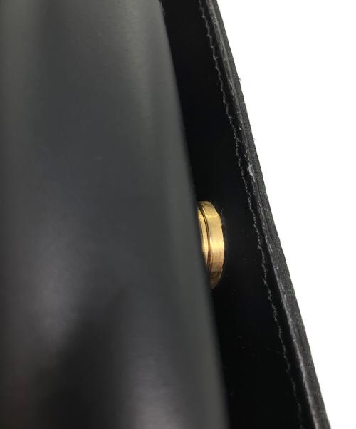 LOEWE（ロエベ）LOEWE (ロエベ) アナグラム メタルハンドル トートバッグ ブラック×グリーン×ゴールドの古着・服飾アイテム