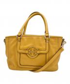 TORY BURCHトリーバーチ）の古着「2WAYバッグ」｜イエロー