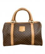 CELINEセリーヌ）の古着「マカダム　ミニボストンバッグ」｜ブラウン