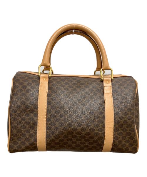 CELINE（セリーヌ）CELINE (セリーヌ) マカダム　ミニボストンバッグ ブラウンの古着・服飾アイテム