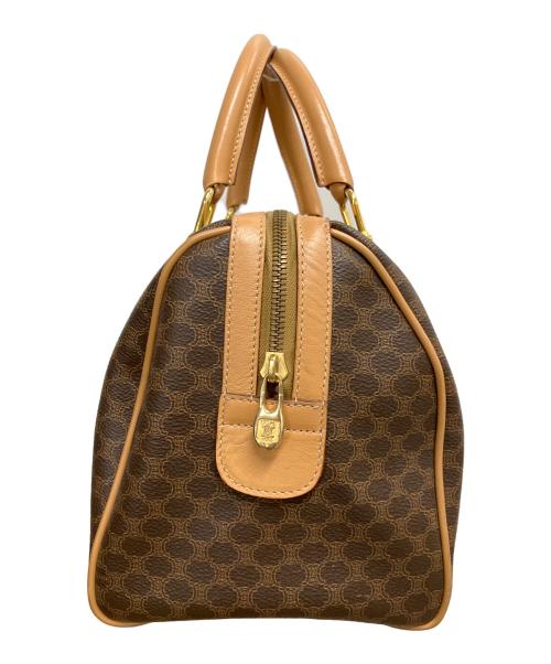 CELINE（セリーヌ）CELINE (セリーヌ) マカダム　ミニボストンバッグ ブラウンの古着・服飾アイテム