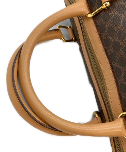 CELINE（セリーヌ）CELINE (セリーヌ) マカダム　ミニボストンバッグ ブラウンの古着・服飾アイテム