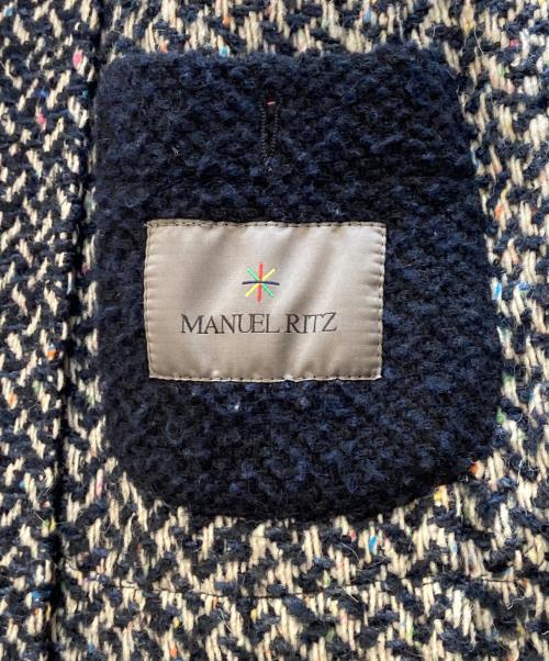 MANUEL RITZ（マニュエル・リッツ）MANUEL RITZ (マニュエル・リッツ) MANUEL RITZ/チェスターコート ネイビー サイズ:freeの古着・服飾アイテム