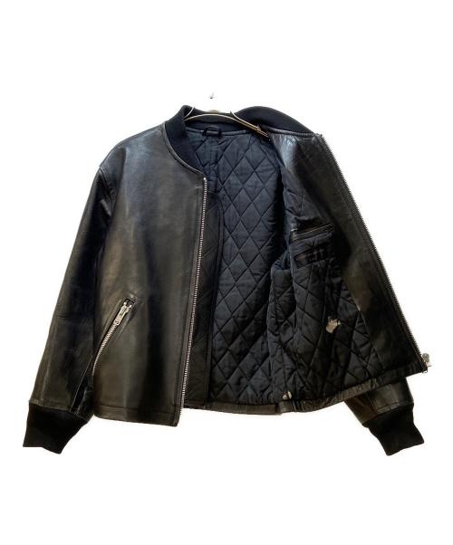 COMME des GARCONS（コムデギャルソン）COMME des GARCONS (コムデギャルソン) COMME des GARCONS/レザージャケット ブラック サイズ:Mの古着・服飾アイテム