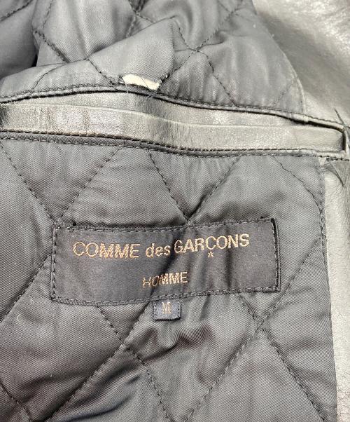 COMME des GARCONS（コムデギャルソン）COMME des GARCONS (コムデギャルソン) COMME des GARCONS/レザージャケット ブラック サイズ:Mの古着・服飾アイテム