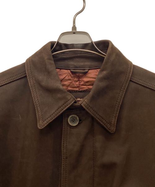 Marlboro Classics（マルボロクラッシクス）Marlboro Classics (マルボロクラッシクス) レザーコート ブラウン サイズ:Lの古着・服飾アイテム