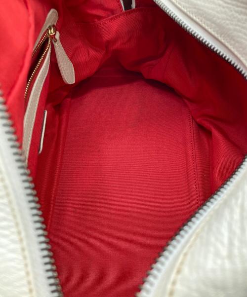 Christian Louboutin（クリスチャン・ルブタン）Christian Louboutin (クリスチャン・ルブタン) スモールボストンバッグ ホワイトの古着・服飾アイテム