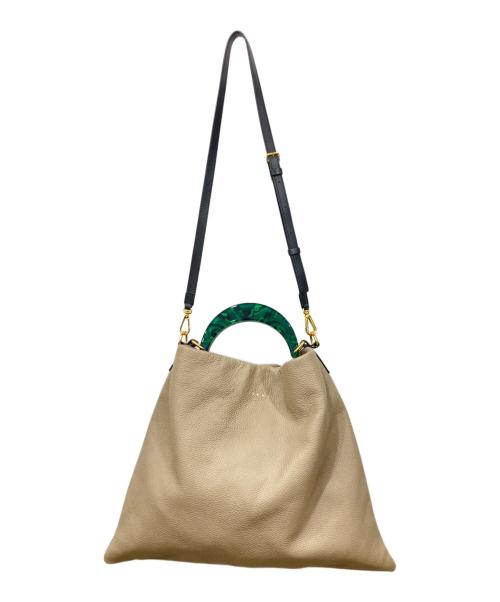MARNI（マルニ）MARNI (マルニ) VENICE HOBO  BAG ベージュの古着・服飾アイテム