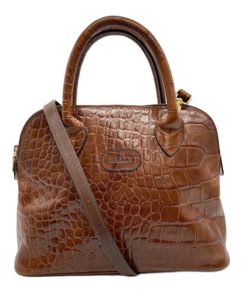 BALLY（バリー）BALLY (バリー) 2WAYショルダーバッグ ブラウンの古着・服飾アイテム