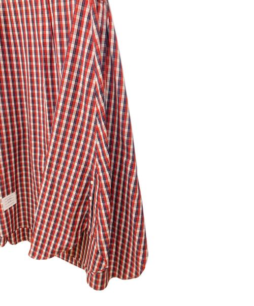 Thom Browne（トムブラウン）Thom Browne (トムブラウン) ノースリーブワンピース レッド×ホワイト サイズ:SIZE 36の古着・服飾アイテム