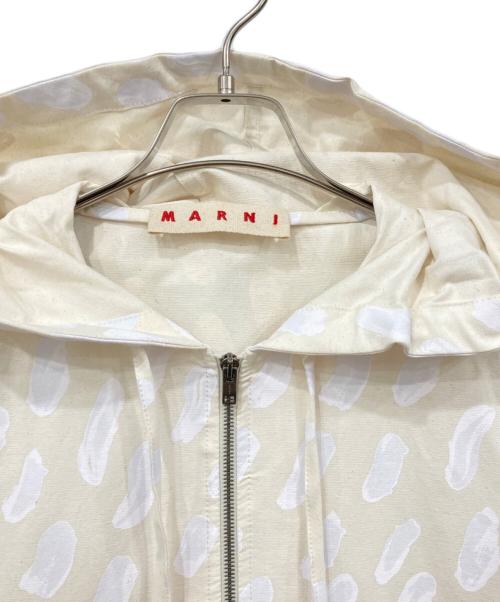 MARNI（マルニ）MARNI (マルニ) ペイントダブルジップフーディ ホワイト サイズ:SIZE 38の古着・服飾アイテム