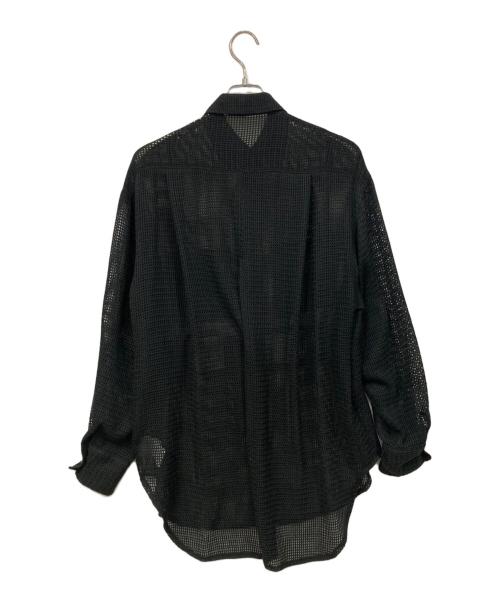 MAISON SPECIAL（メゾンスペシャル）MAISON SPECIAL (メゾンスペシャル) メッシュシャツ ブラック サイズ:Mサイズの古着・服飾アイテム