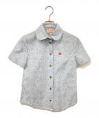 Vivienne Westwood RED LABELヴィヴィアンウエストウッドレッドレーベル）の古着「半袖シャツブラウス」｜ライトブルー