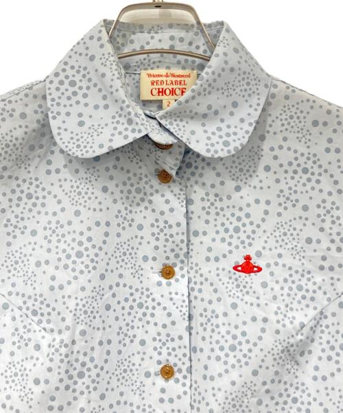 Vivienne Westwood RED LABEL（ヴィヴィアンウエストウッドレッドレーベル）Vivienne Westwood RED LABEL (ヴィヴィアンウエストウッドレッドレーベル) 半袖シャツブラウス ライトブルー サイズ:SIZE 2の古着・服飾アイテム