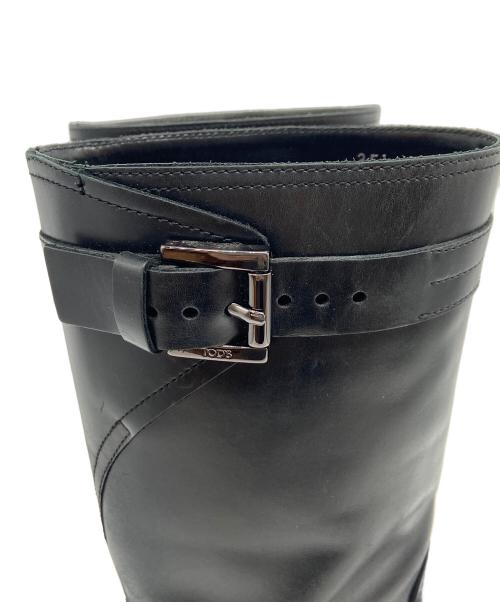 TOD'S（トッズ）TOD'S (トッズ) レザーブーツ ブラック サイズ:35 1/2の古着・服飾アイテム
