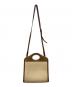 BURBERRY (バーバリー) ミニポケットバッグ ホワイト×ブラウン：55000円