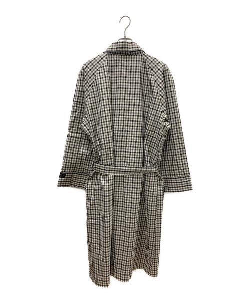 Burberry's（バーバリー）Burberry's (バーバリー) コート ホワイト×ブラック サイズ:Lの古着・服飾アイテム