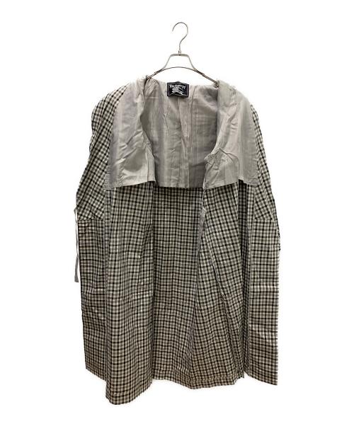 Burberry's（バーバリー）Burberry's (バーバリー) コート ホワイト×ブラック サイズ:Lの古着・服飾アイテム