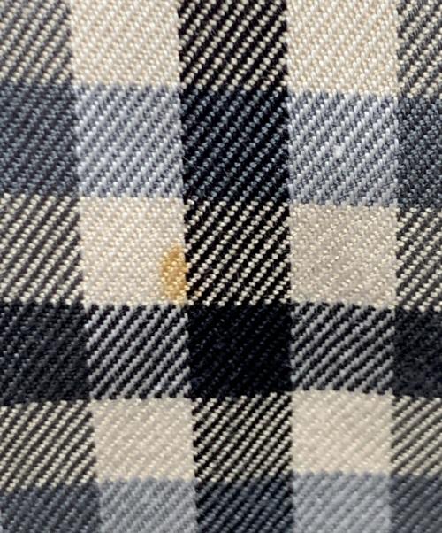 Burberry's（バーバリー）Burberry's (バーバリー) コート ホワイト×ブラック サイズ:Lの古着・服飾アイテム