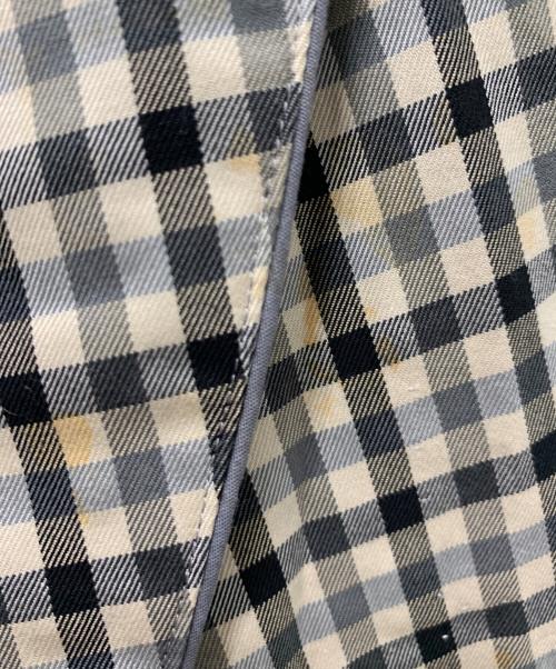 Burberry's（バーバリー）Burberry's (バーバリー) コート ホワイト×ブラック サイズ:Lの古着・服飾アイテム