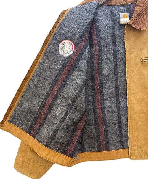 CarHartt（カーハート）CarHartt (カーハート) デトロイトジャケット/80-90s/ユニオンチケット/企業ロゴ ブラウン サイズ:54の古着・服飾アイテム