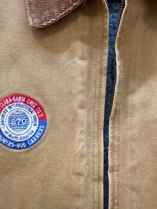 CarHartt（カーハート）CarHartt (カーハート) デトロイトジャケット/80-90s/ユニオンチケット/企業ロゴ ブラウン サイズ:54の古着・服飾アイテム