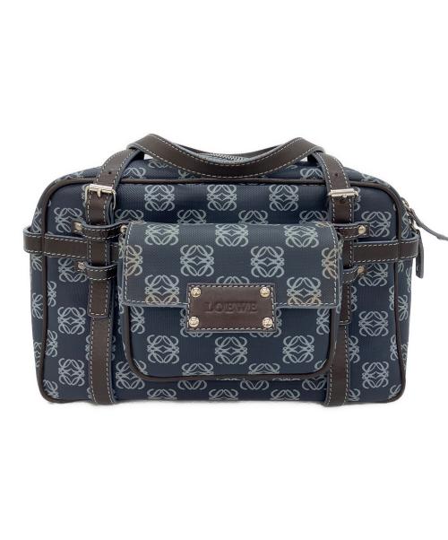 LOEWE（ロエベ）LOEWE (ロエベ) ハンドバッグ/リピートアナグラム ネイビーの古着・服飾アイテム